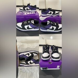 Nike purple court dunks